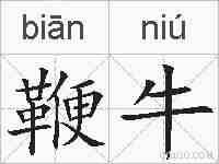 鞭牛的拼音