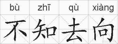 不知去向的拼音
