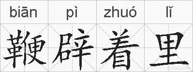 鞭辟着里的拼音