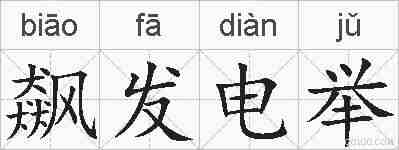 飙发电举的拼音