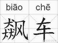 飙车的拼音