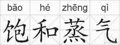 饱和蒸气的拼音
