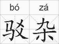 驳杂的拼音