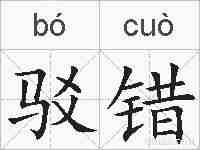 驳错的拼音