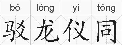 驳龙仪同的拼音