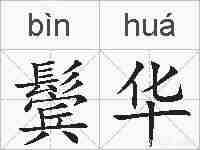 鬓华的拼音