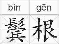 鬓根的拼音