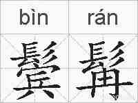 鬓髯的拼音