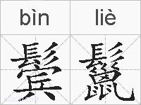 鬓鬣的拼音