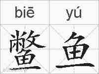 鳖鱼的拼音
