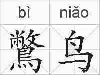 鷩鸟的拼音