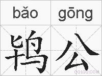 鸨公的拼音