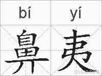 鼻夷的拼音