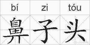鼻子头的拼音