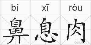 鼻息肉的拼音