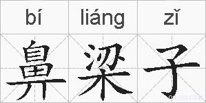 鼻梁子的拼音