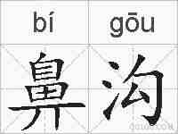 鼻沟的拼音