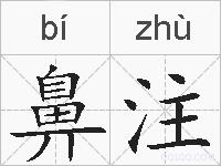 鼻注的拼音