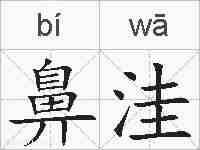 鼻洼的拼音