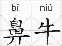 鼻牛的拼音