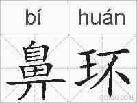鼻环的拼音