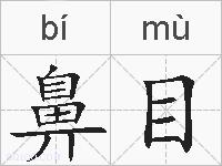 鼻目的拼音