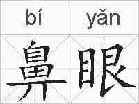 鼻眼的拼音