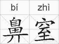 鼻窒的拼音