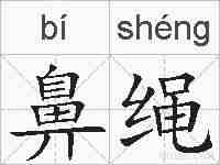 鼻绳的拼音