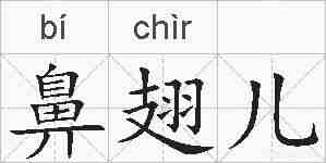 鼻翅儿的拼音