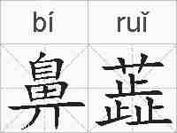 鼻蕋的拼音