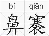 鼻褰的拼音