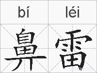 鼻雷的拼音