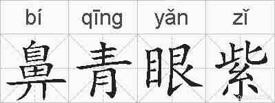 鼻青眼紫的拼音