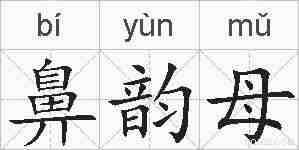鼻韵母的拼音