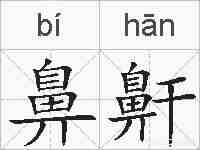 鼻鼾的拼音