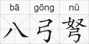 八弓弩的拼音