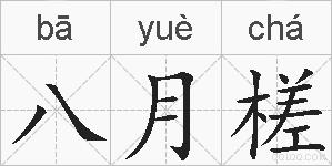 八月槎的拼音