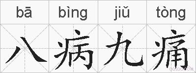 八病九痛的拼音