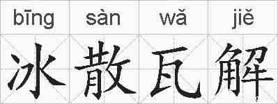 冰散瓦解的拼音