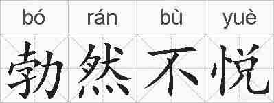 勃然不悦的拼音