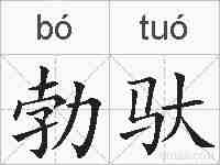 勃驮的拼音