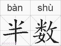 半数的拼音