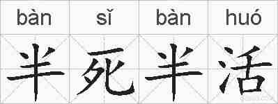 半死半活的拼音
