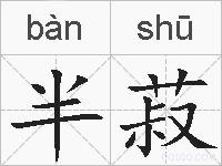 半菽的拼音