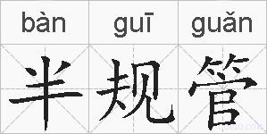 半规管的拼音