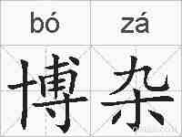 博杂的拼音