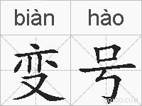 变号的拼音