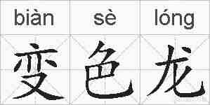 变色龙的拼音