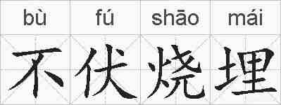 不伏烧埋的拼音